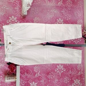 Old Navy White Chinos Lightweight Cotton Blend